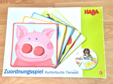 HABA Zuordnungsspiel Kunterbunte Tierwelt Kinder Spiele 301059 guter Zustand