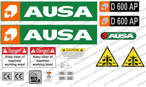 Ausa d600 dumper aufkleber - ausa,