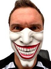 Joker Gesicht Maske Weiß