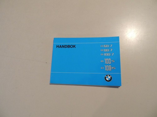 Handbok bmw 7 100 - r, 100/7
