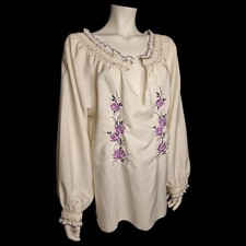 🌿 Vintage Folklore-Bluse