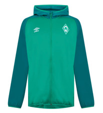 Umbro Herren SV Werder Bremen Jacke Kapuzenjacke Grün Weiß Größe S oder XXL 2XL