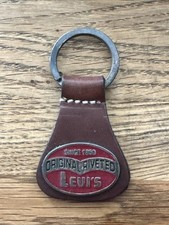 Original Levi's Schlüsselanhänger Metall Leder AN0054 Vintage Retro - 001