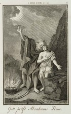 A. KARCHER (1760-1814), Opferung Isaaks, um 1820, Kupferstich Romantik 1800-1849