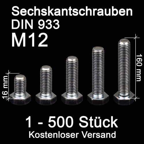 Sechskantschrauben m12 8 - sechskantschrauben,