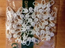 Faltenhaken, Gardinenrollen für Innenlaufschienen 46 Stück + 2 Feststeller