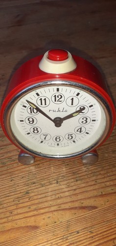 Ruhla wecker rot made gdr - wecker,