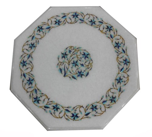 Marmor end eck tischplatte - marmor,