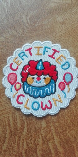 Aufnäher certified clown - aufnäher, clown"