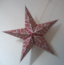 Advent-Stern / Falt-Stern zum Hängen; Durchm. ca. 40 cm; wie neu