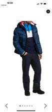 Herren Ski Jacke BOGNER Gian-D, Blau, Größe 58