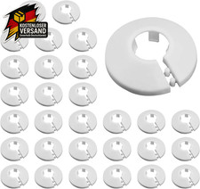 Heizungsrohr Rosette Weiß 16