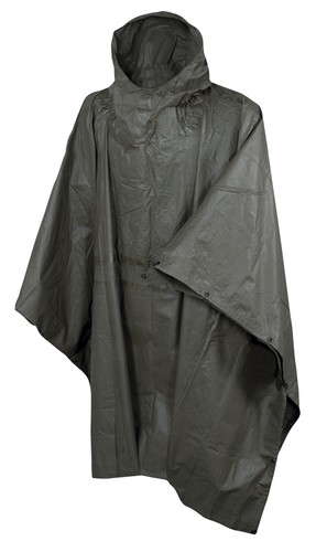 Poncho oliv gebraucht - bw,