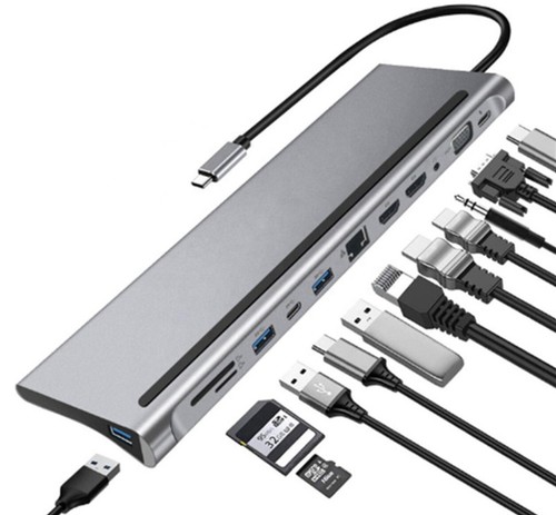 Hub usb hdmi vga 3x - hdmi, 4k