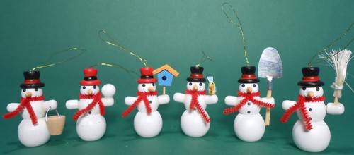 Schneemann figuren - 6x,