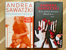 Konvolut Andrea Sawatzki  2 Bücher " Ein allzu braves Mädchen" + "Brunnenstraße"