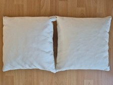 Couchkissen - Kunstleder weiß 2 Stück - Neuwertig