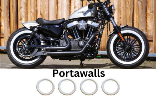 Motorrad weißwand - 15",