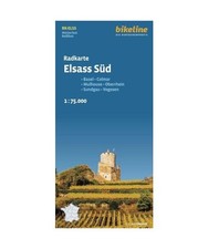 Radkarte Elsass Süd: Basel -