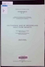 Geothermal Map of Switzerland (Heat Flow Density). Geophysique No. 22. B 4003608
