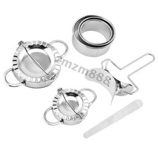 7stk Edelstahl-Teig Presse Maker Knödel Pie Ravioli Form Schimmel Werkzeuge