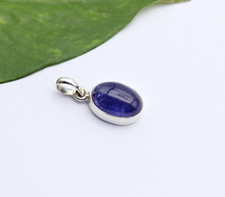 Tansanit Anhänger gefasst 925