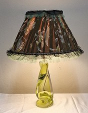 Tischlampe Unterfangglas grün