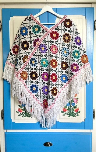 Boho hippie poncho mit - boho,