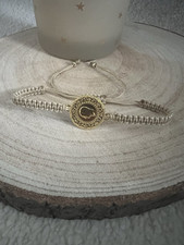 ?Ceyrek Bileklik|Armband| vergoldet|Altin Kaplama-Atatürk Münze|Makramee Beige