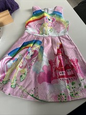 Tolles Kleid Einhorn Pink Gr. 122