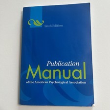 Publication Manual of the