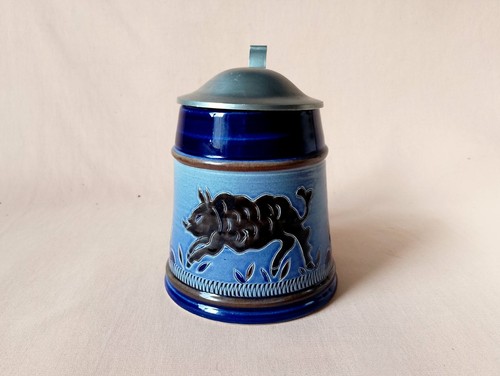 Vintage steinzeug krug - vintage,