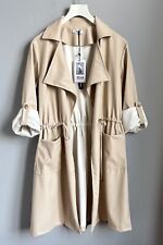 Xuna Mantel Beige Weiß Damen