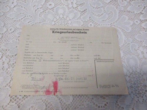 1941 vordruck - -,