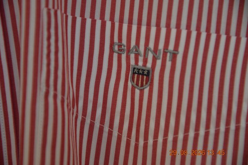 Herrenhemd gant rot gestreift - gant, rot-gestreift