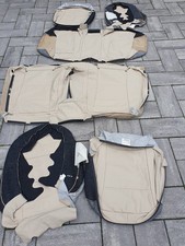 NEU LEDERSITZE MERCEDES W221 S-KLASSE SITZBEZÜGE A221   MOCCA 8L54 LEDER BEIGE