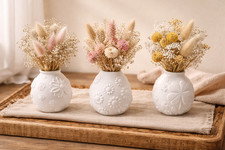 Kerzen-/ Vase mit Blumenmuster