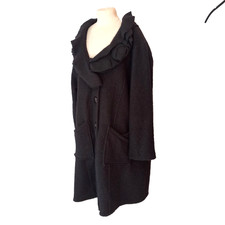 Damen Mantel Schwarz