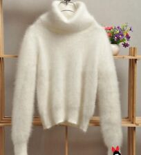 WHITE 90 % ANGORA WOLLE