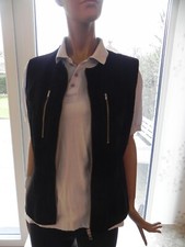 **Weste, Wildlederweste mit Schößchen, Vintage 70er Jahre, Gr. 38/40**