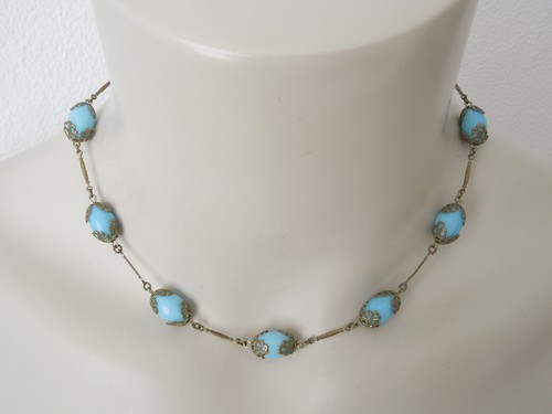 Antik collier jugendstil - collier,