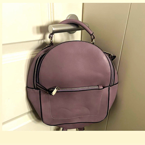 Damen rucksack kunstleder lila - rucksack,