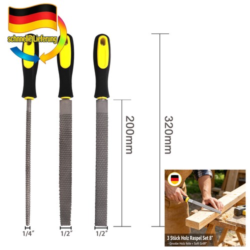 3tlg holz raspel set - 3tlg,