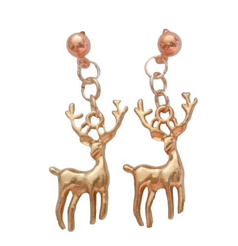 Ohrstecker hirsch goldf - ohrstecker,