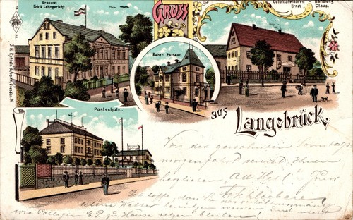Litho gruss aus langenbrück - litho,