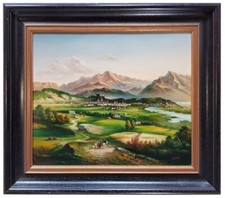 Ölbild Salzburg vom Plainberg