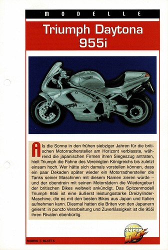 Triumph daytona 955i - triumph,