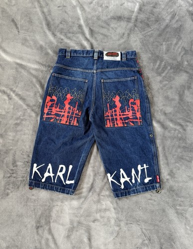Karl kani baggy jeansshorts - karl,