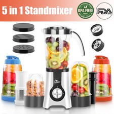 1.25L Standmixer Ice-Crusher Milchshaker Universal Mixer Edelstahl 2/4 Klinge