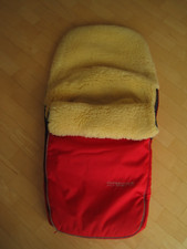 Fußsack exclusiv echt Lammfell Kinderwagen Hofbrucker Rot